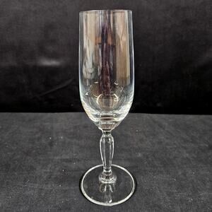 Carico Crystal Champagne Flute Single Glass 7.5" Wedding Collectible